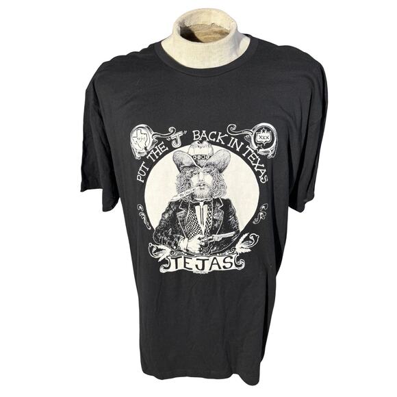 Feels So Good Tejas T-Shirt XXL Black “Put the J Back in Texas” Graphic Tee - Picture 1 of 8